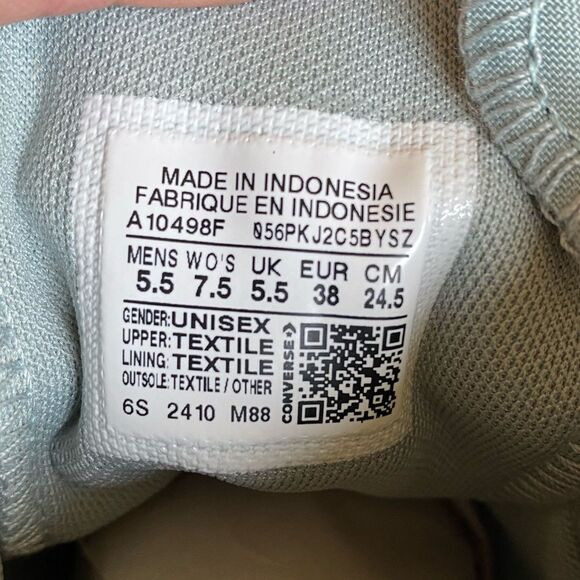 NEW Converse Chuck Taylor All Star Polyester & Suede Sneakers Women's 7.5 Teal - Picture 14 of 15